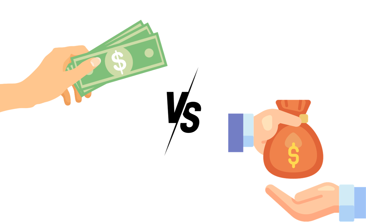 cash vs borrowing